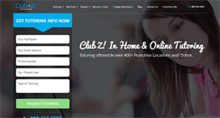 Desktop Screenshot of clubztutoring.com